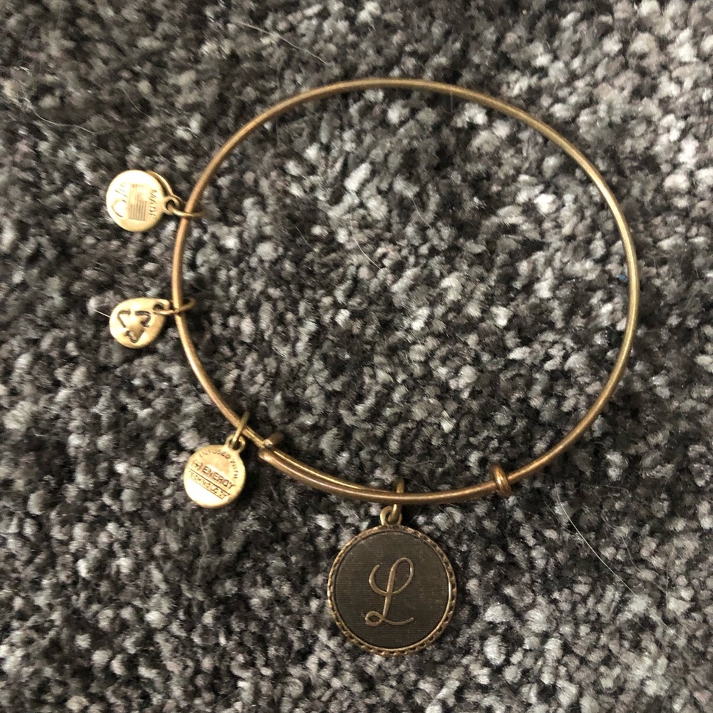 Alex and Ani “L” Initial Bangle